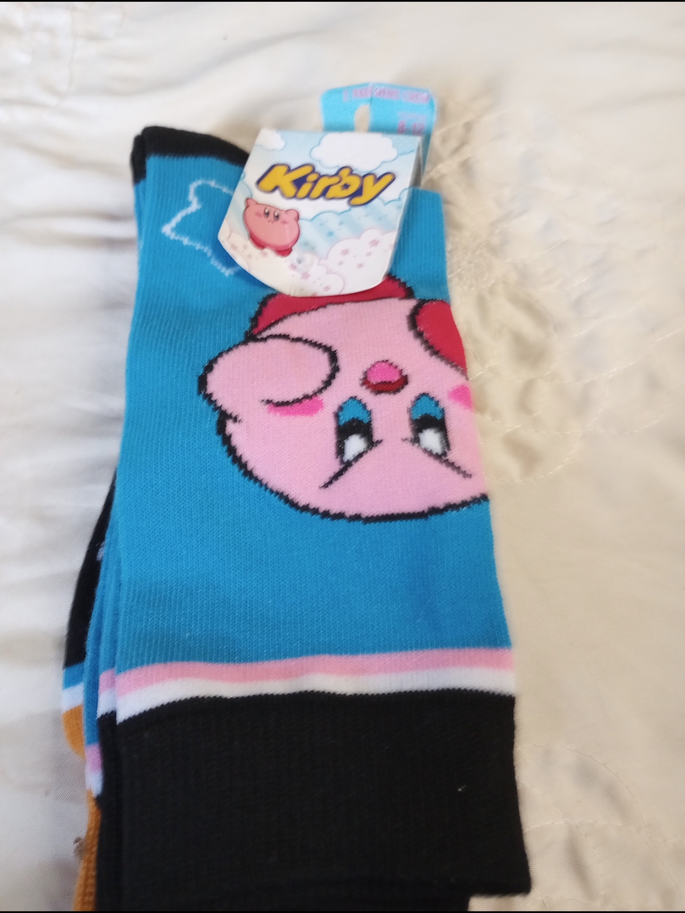 Kirby Bioworld Nintendo Character Crew Socks Men 2 Pairs 8-12